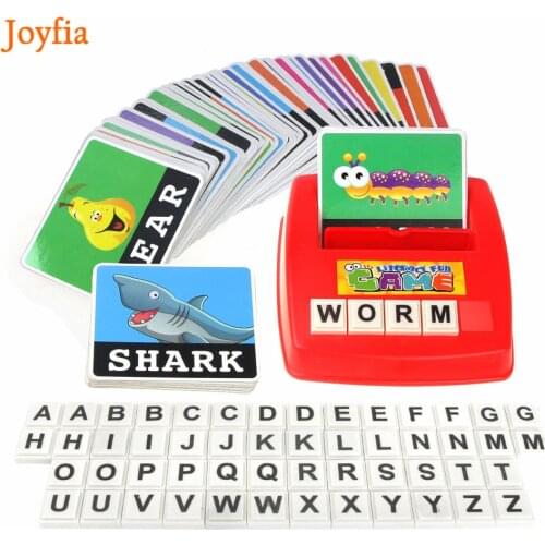 Children Alphabet Puzzle Game Card English Spelling Letters Learning English Language Words Toys Match Game Educational Toys