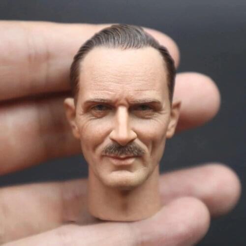 1/6 WWII British Army Marshal Montgomery Head Carved Fit 12'' Male Soldier Action Figure Body