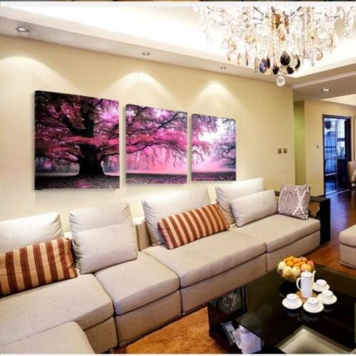 No Frame Canvas Paintings Landscape Canvas Spray Painting Home Decoration Pictures Wall Pictures For Living Room