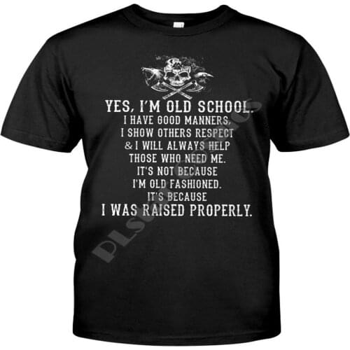 Es I am Old School Classic T-Shirt Summer cotton t shirts Women for Men Casual Tees Short Sleeve