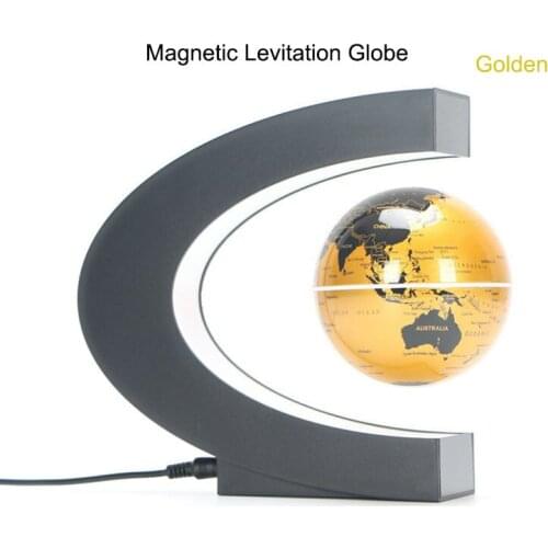 Magnetic Levitation Globe Student School Teaching Equipment With LED World Map Globe Kids Gifts Desktop Culture Education Crafts