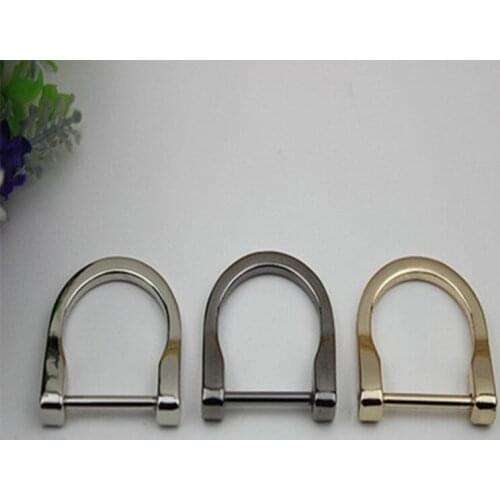 2.5cm Metal D ring buckle Detachable Openable Removable Handbag Purse Strap DIY LX9F