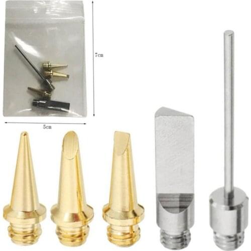 5pcs Portable Mini Replacement Gas Soldering Iron Tip Kit Circuit Board Repair Tool Butane Solder Iron Gun Tools Accessories