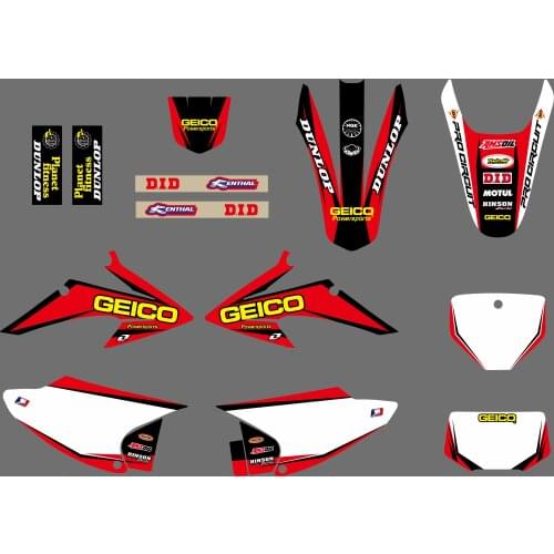 New Style TEAM GRAPHICS BACKGROUNDS Stickers For Honda CRF150 CRF230 CRF150F CRF230F 2008-2014 CRF 150 230