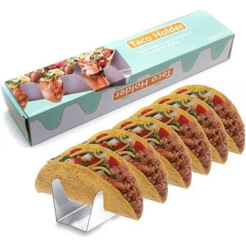 Stainless Steel Plate Holder Taco Fried Food Cooling Drain Tray Rack Pancake Storage Shelf Pizza Pie Display Stand Kitchen Tool