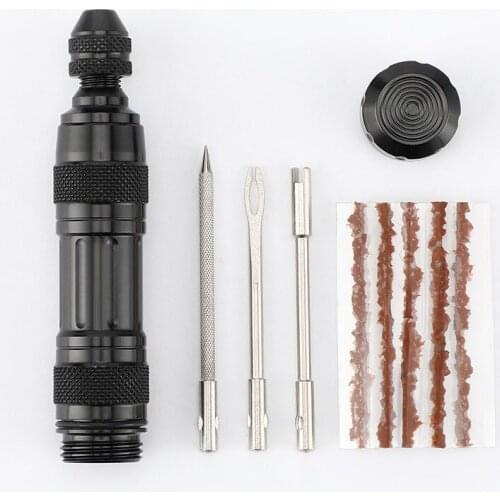 Portable Bicycle Tool Tire Repair Rubber Strip And Bicycle Tire Repair Drill MTB Road Bike Tubeless Repair Tool Restore Set