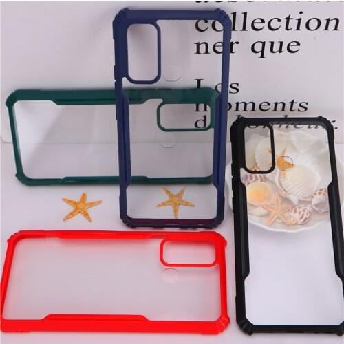 Transparent Acrylic Armor Shockproof Case For VIVO Y20 Y20S Y20i Y30 Y50 Y31 Y31S Y51 Y91 Y93 Y95 Y11 Y12 Y15 Y17 Y19 Back Cover