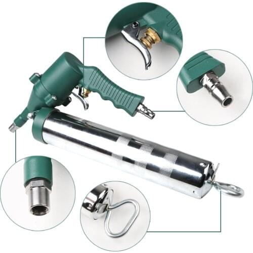 Manual One Hand Grip Air Mini Pneumatic Compressor Pump Grease for Gun Red for SUV Truck Excavator Car