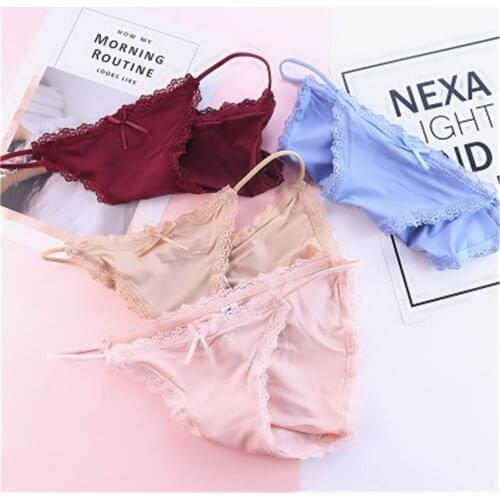 Sexy Lace Ladies Breathless low-waist briefs Alluring Perspective of ice TV43