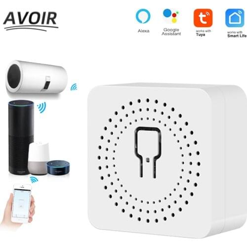 Avoir Tuya Smart Home Control Wifi Smart Life Sensor Switch Mini DIY Module Support App Timer Voice Work With Google Home Alexa
