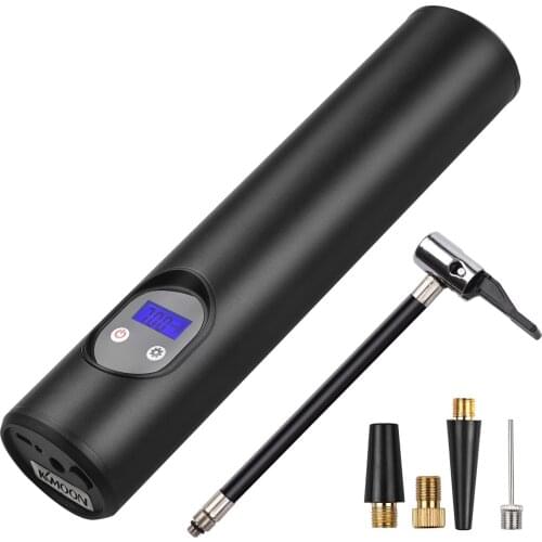 KKmoon Compressor Mini Air Inflator Tire Pump 12V 150 PSI Digital Pressure Gauge Rechargeable Auto Shut Off for Car Tires Balls