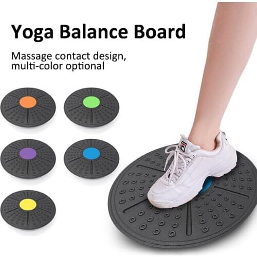 Yoga Balance Board 360 Degree Rotation Massage Disc Round Plates Board Gym Waist Twisting Exerciser Fitness Accessory
