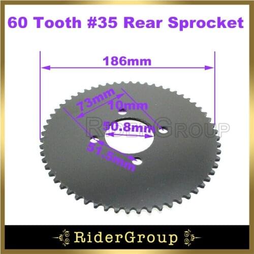 60 Tooth #35 Rear Sprocket For Go-Karts & Mini Bikes Equipped With Predator 79cc 212cc 420cc Parts