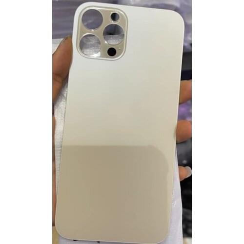 1PCS (Big Camera Hole) Back Battery Cover Glass Panel Door For iPhone 12 Pro Max Rear Housing Repair Replacement