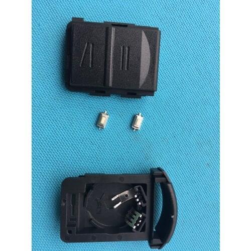 1Pc Of New Blank For Opel Vauxhall Corsa C Combo Tigra Meriva 2 Button Remote Case Cover Shell+2Pcs Micro Switch No Logo Parts