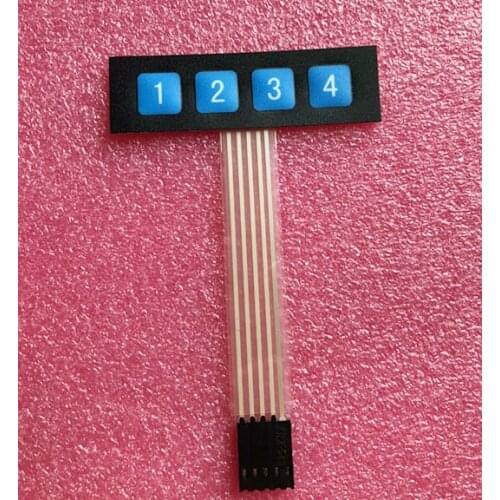 10pcs 1x4 4 Key Matrix Membrane Switch Keypad Keyboard Control Panel SCM Extended Keyboard Super Slim