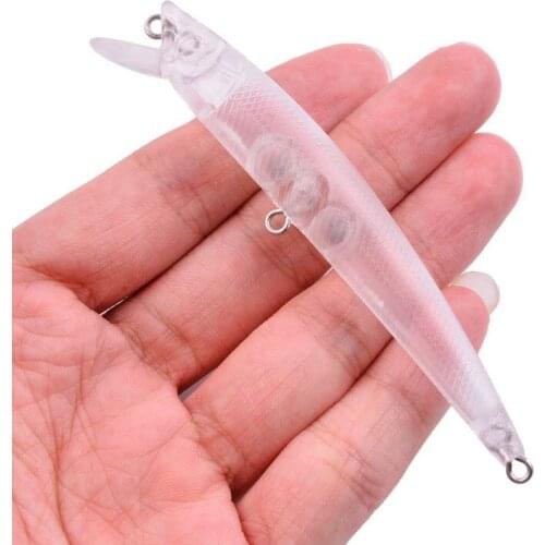 10PCS 9.5cm 6g Blank Unpainted Bait DIY Minnow Crankbait wobbler Unpainted Lure Freshwater Fishing Blank Hard Lures Isca Pesca