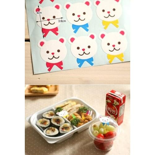 180 stickers/lot 36x40mm kawaii bear pattern self-adhesive paper sticker, Item No.TK46