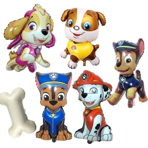 2020 Paw Patrol Dog Birthday Toy Set Chase Marshall Sky Rubble Latex Balloons Figure Patrulla Canina Party Decor Kid Gift Toys