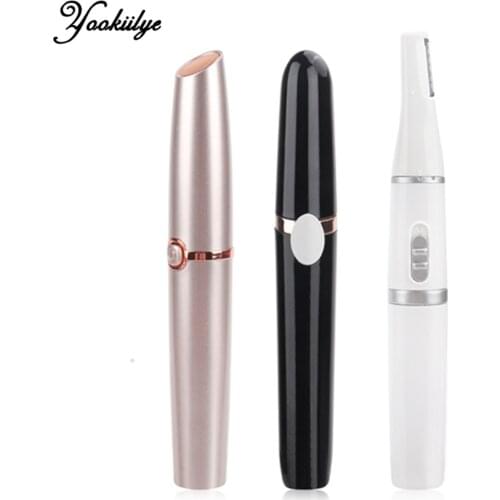 3 Kinds Electric Eyebrow Trimmer Makeup Painless Eye Brow Epilator Shaver Razors Portable Facial Hair Remover Women Depilator