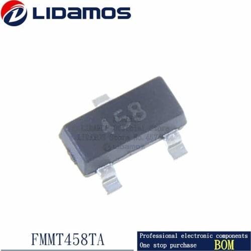 3000Piece FMMT458TA FMMT458TA Marking 458 SOT23 New Original 400V 0.225A NPN HIGH VOLTAGE TRANSISTOR IN SOT23