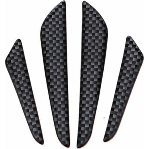 4xCarbon Fiber Car Door Edge Guard Strip Scratch Protector Anti-collision Trim Anti-rub Car Door Edge Guards Molding Protection