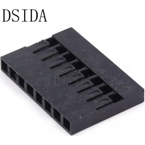 50PCS High Quality 2.54mm 8P Dupont Housing Plastic Shell 8 Pin Dupont Connector Dupont Jumper Wire Cable 8Pin Header