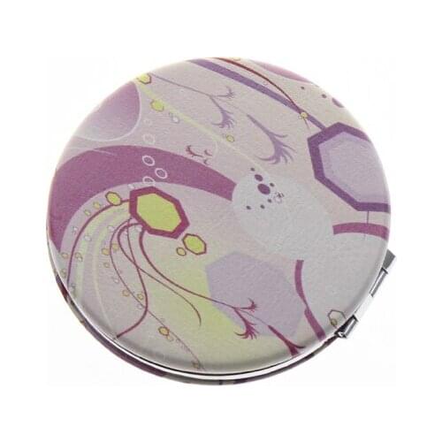 7cm Round Double Sided Stainless Steel Espelho De Mao Espejo De Mano Portable Folding Small Hand Mirror