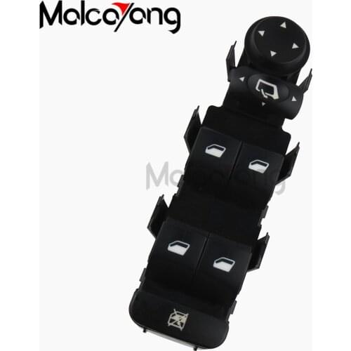 9 Pin 7 Button Front Left Power Window Switch for 2004-2010 Citroen C4 OEM 6554.HA Car Accessories Switches