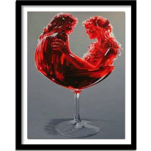 Abstract,Wine Glass,Full,Diamond Painting,5D,Diamond Embroidery,DIY,Needlework,Round Rhinestones,Cross Stitch,Home Decoration