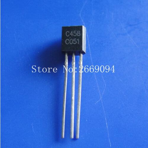 Free shipping C458 2SC458 TO-92 20pcs/bag TO92 NPN Epitaxial Planar Silicon Transistors power triode transistor