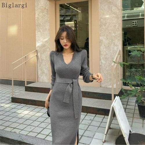 BigLargi Fashionable Knitted Dresses