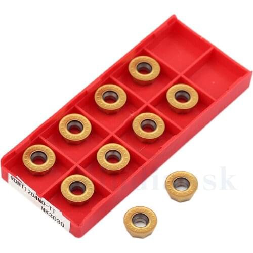 RDMT1003MO-TT NK3030 Carbide Insert RDMT1204MO-TT NK3030 Milling Turning Tool CNC Lathe Tool Milling Cutter,For Processing Steel