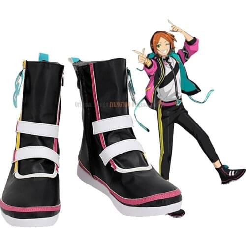 Ensemble Stars 2wink Aoi Hinata Aoi Yuta Cosplay Boots Customized Leather Shoes Any Size for Unisex