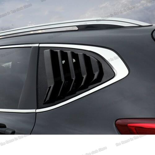 Lsrtw2017 carbon fiber abs car window louver shutter for honda crv 2017 2018 2019 2020 2021 cr-v exterior decoration trim