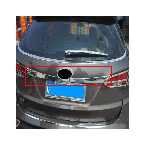 High quality stainless steel Rear Trunk Lid Cover Trim for Hyundai Santa Fe ix45 2013