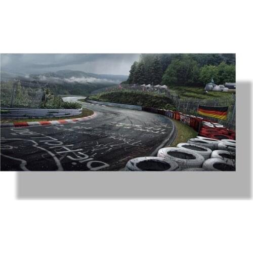 Wall Art Poster Nurburgring Rally Road Sports Car Track HD Print Canvas Painting Forest Landscape Living Room Home Decor Picture