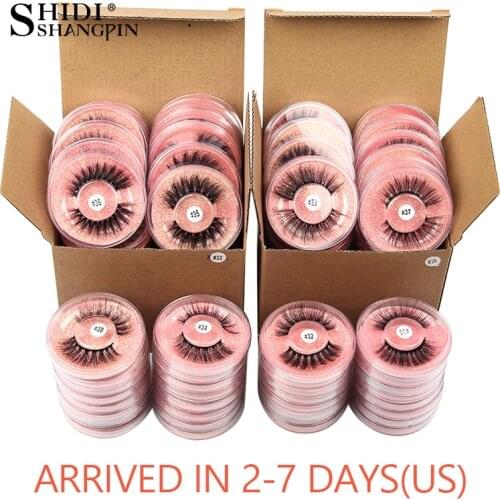 Mink Eyelashes Wholesale 4/20/30/40/100 Pairs Fluffy Faux 3D Mink Lashes Makeup Dramatic False Eyelashes In Bulk Natural Lashes