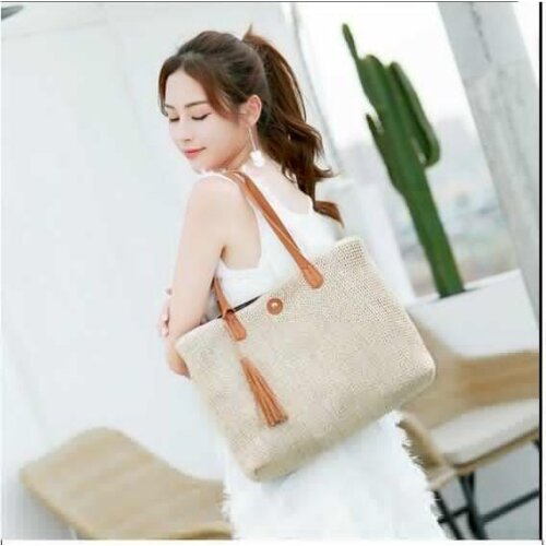 2020 Britt New European and American large bag woven Lady Bag Fashion beach straw bag simple one-shoulder handbag