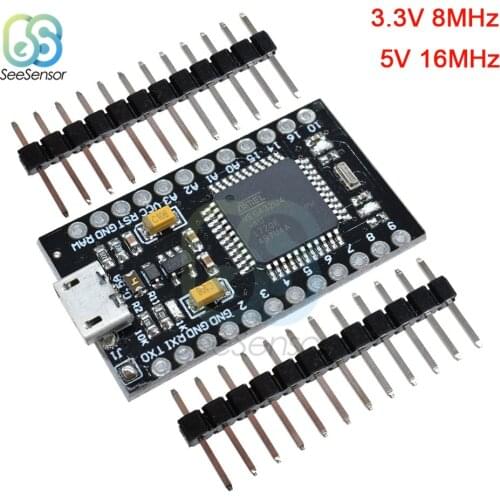 With the Bootloader New Pro Micro ATmega32U4 ATMEGA32U4-AU 3.3V 8MHz 5V 16MHz Module Controller for Arduino