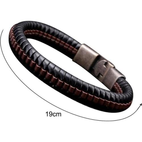 Woven leather bracelet Vantage Bracelets Scandinavian Rope Bangles Men Jewelry Gifts
