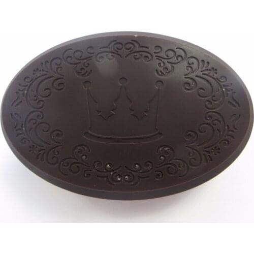 Silicone Mould Oval Crown Shape stamp pattern Soap Mold DIY Articraft Silicone Soap Molds Pudding Jelly Candle Mold QT0055