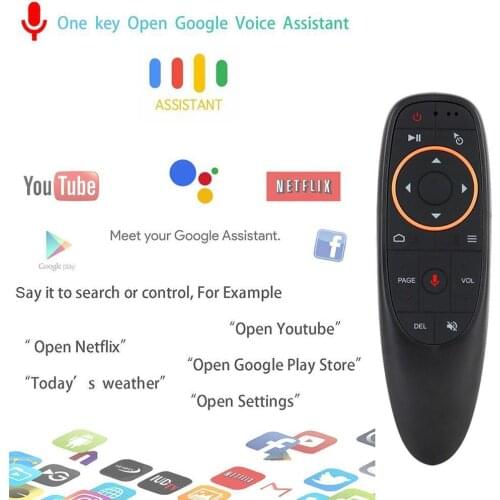 CUJMH G10 Smart Voice Remote Control 2.4G RF Wireless Air Mouse Gyroscope For X96 mini H96 MAX A95X F3 Android TV Box