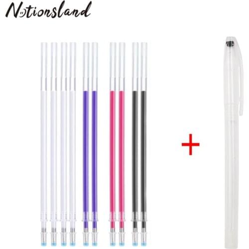 10Pcs High Temperature Disappearing Pen Refill Heat Erase Fabric Marker Pen for DIY Patchwork Needlework Sewing Accessories