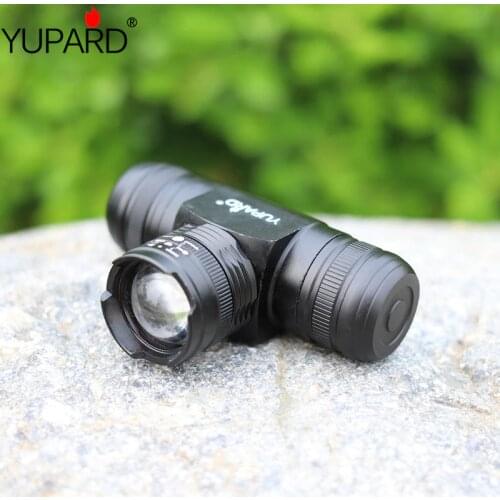 YUPARD Zoomable Zoom IN/OU T6 LED Headlamp Adjust Headlight 5 Mode Waterproof AAA 18650 rechargeable battery 1000lm torch