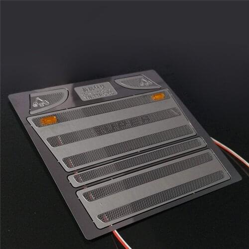 ​Intake Cover with 2 LED Lights Lamps for 1/14 Tamiya Scania 56323 RC Trucks Tractor Upgrade Parts Accessories