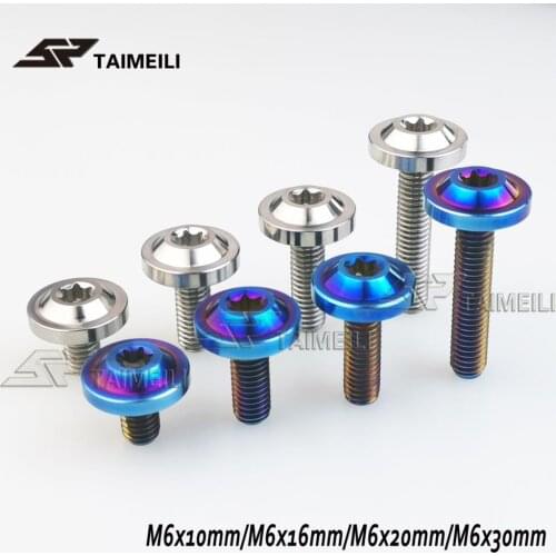 1pcs/titanium alloy butterfly umbrella head screw M6x15mmM6x16mmM6x20mmM6x30mm locomotive housing Screw
