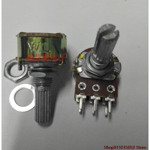 10 PCS WH148 duplex potentiometer B10KB20KB50KB100K15MM20MM spot
