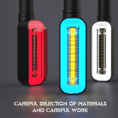 2Pcs LED Turn Signal Light Motorcycle Stop Signals DRL Flowing Water Flasher 2 in 1 Blinker Tail Lamp Universal M10 Brake Light