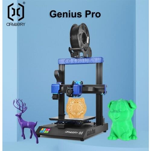 Artillery Genius Pro 3D Printer 220x220x250mm Printing Size Tempered Glass Platform Auto Leveling Ultra Quiet Motor Dual Z-axis